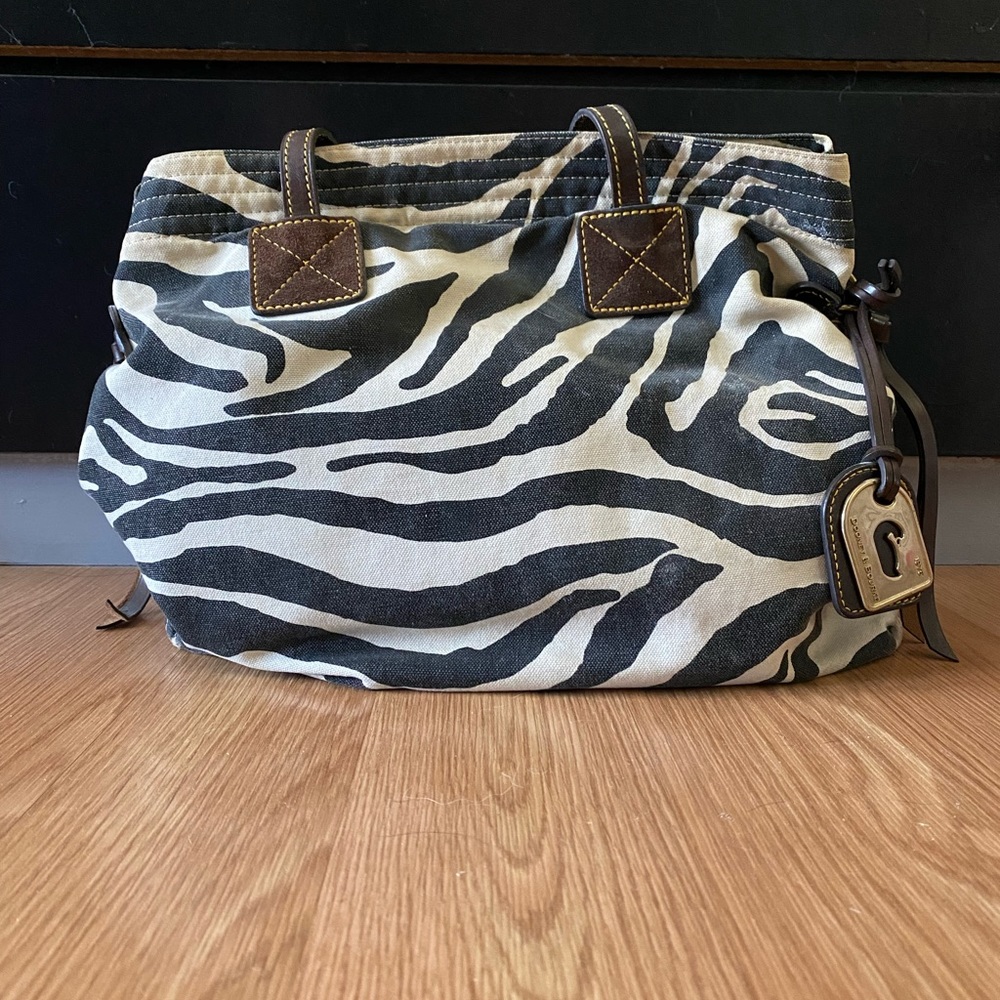 Dooney & Bourke zebra print purse.